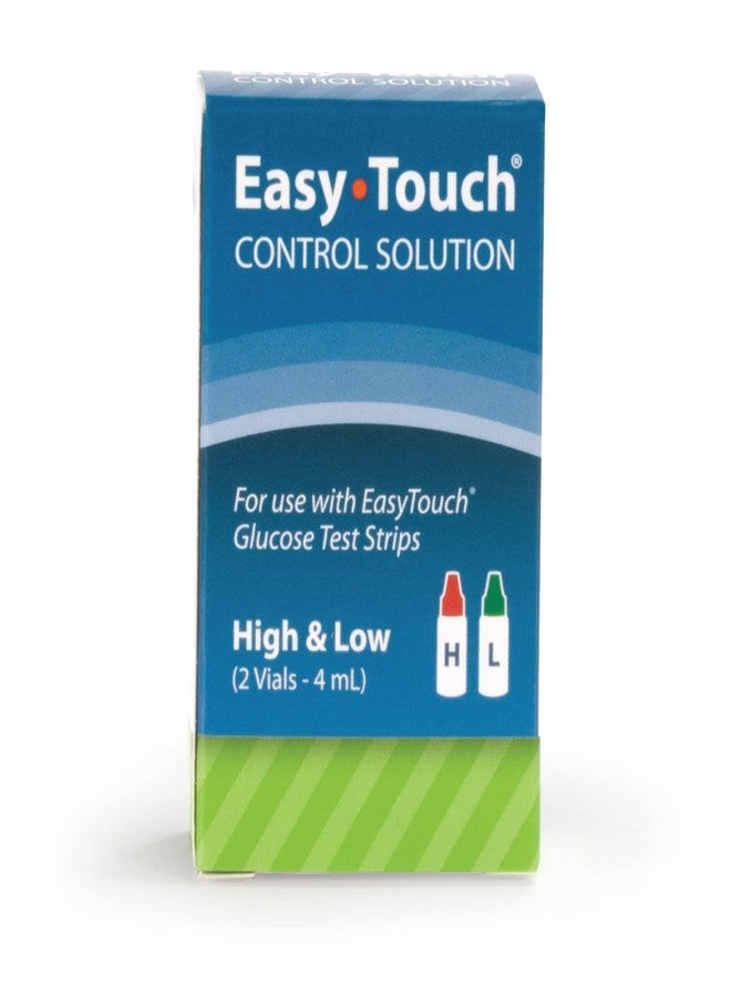 Easy Touch Control Solution Glucose Monitor Kit - Hi & Low - 2 Vials, 4 ml each - Image 1